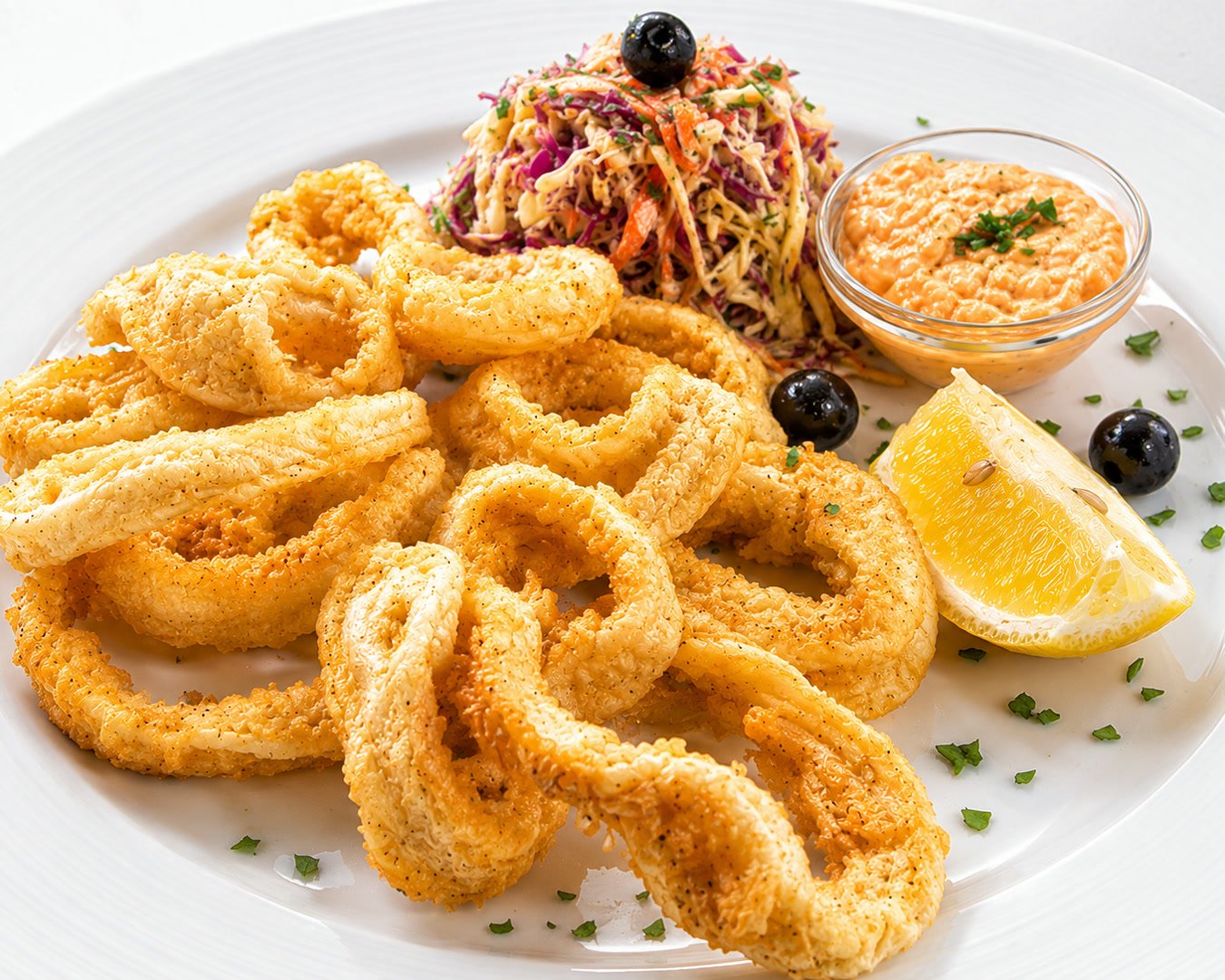 Calamari plate — enhanced premium version