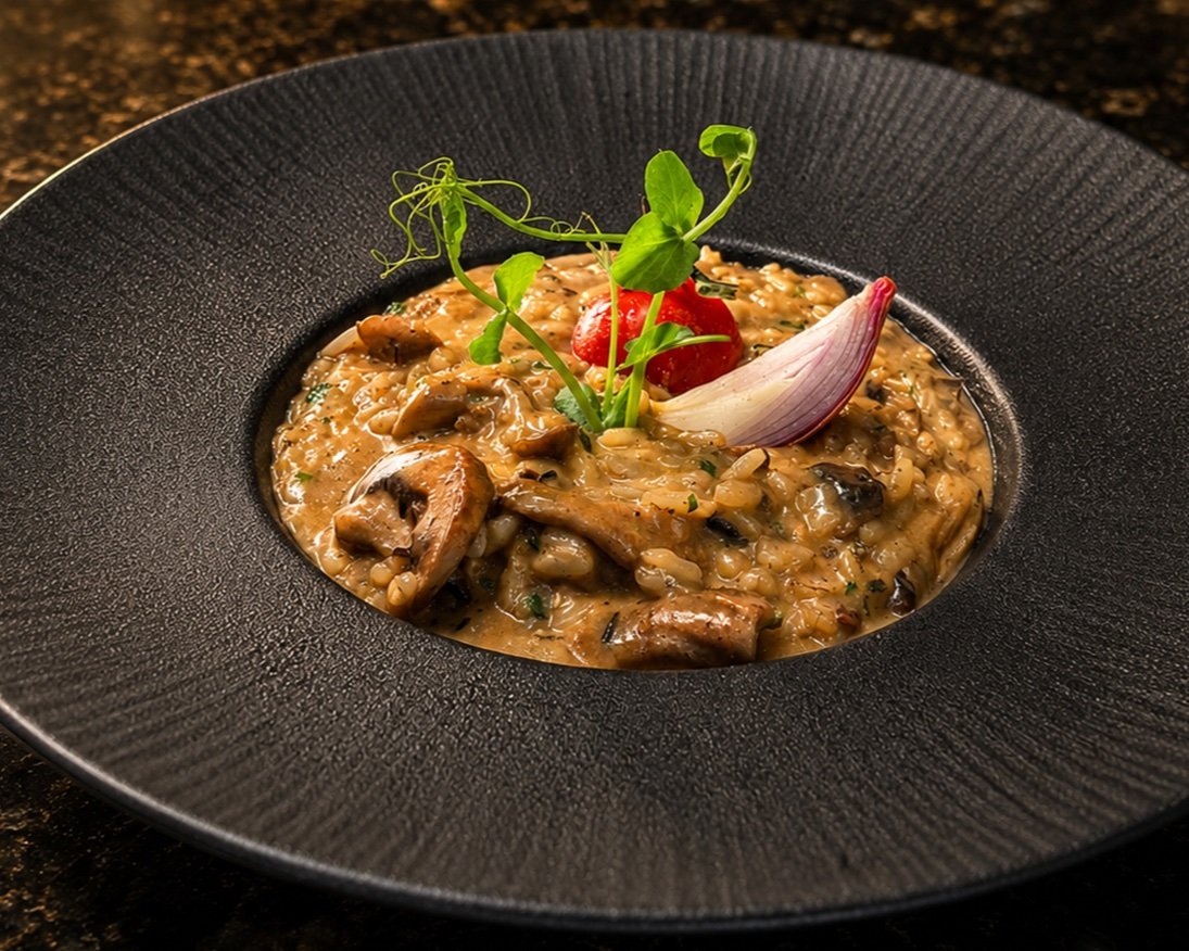 Mushroom risotto — enhanced premium version